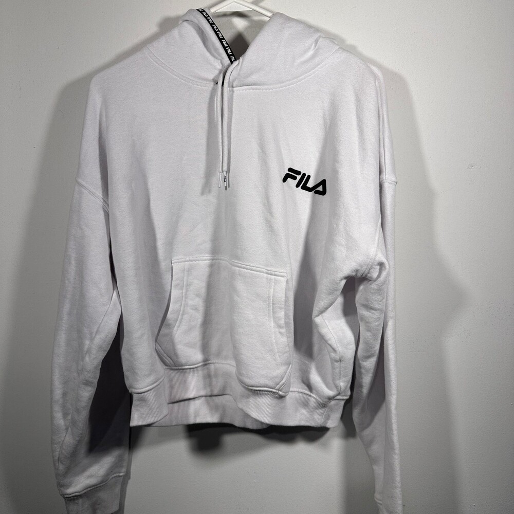 Fila hoodie white ladies sz xl